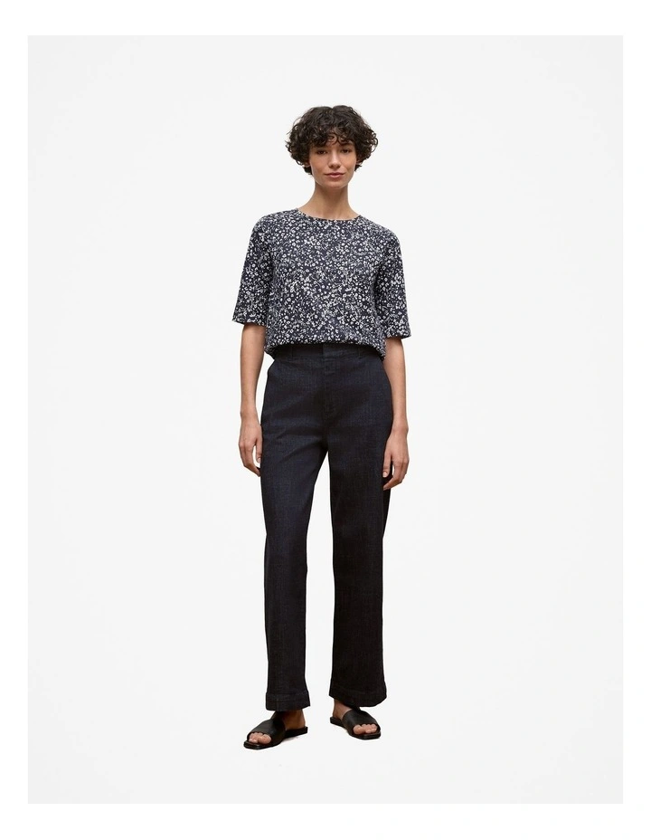 Carraway Australian Cotton Half Sleeve T-shirt in Night Sky image 2