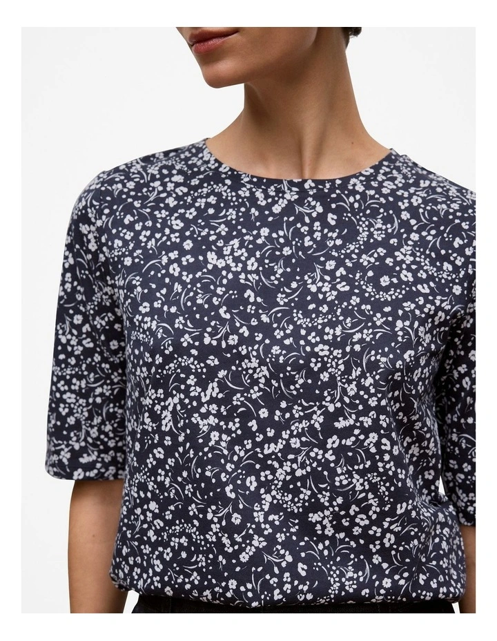 Carraway Australian Cotton Half Sleeve T-shirt in Night Sky image 3