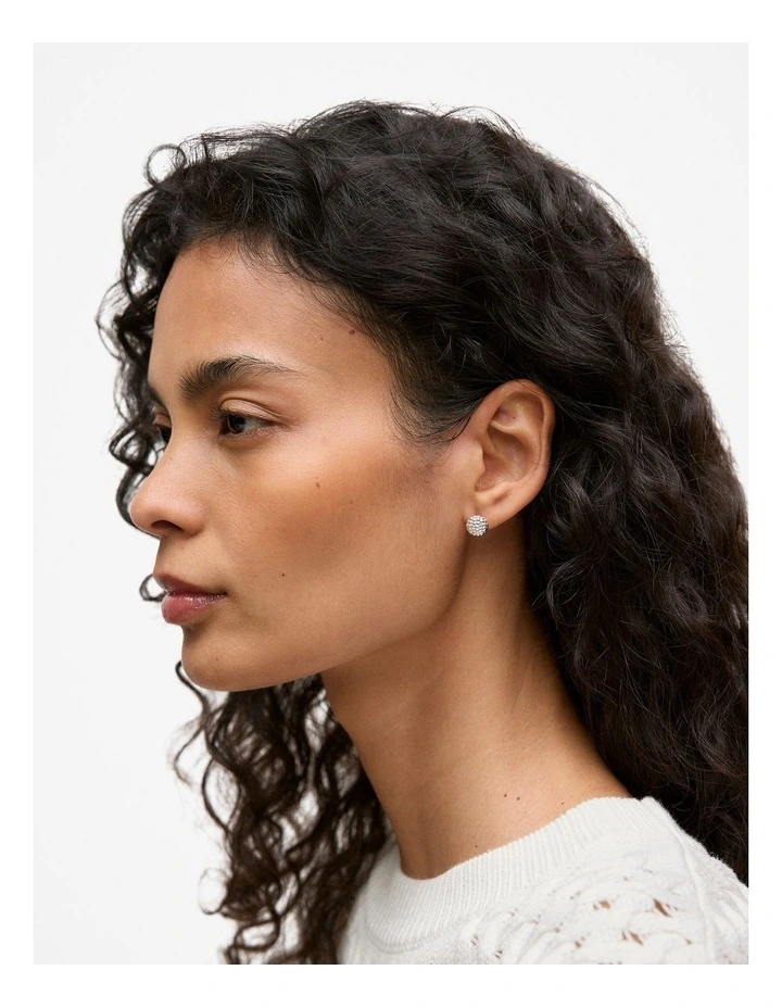 Rava Stud Earrings in Silver image 2
