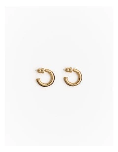Lutra Hoop Earrings in Chocolate
