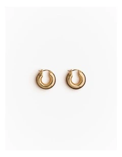 Lutra Huggie Earrings in Chocolate