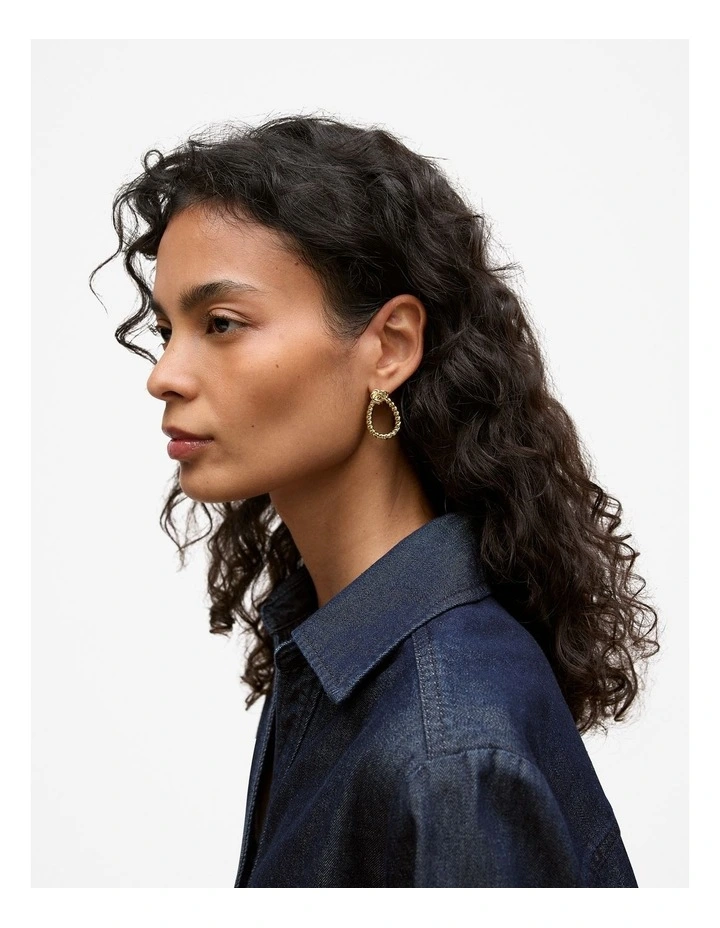 Dolina Drop Earrings in Gold image 2