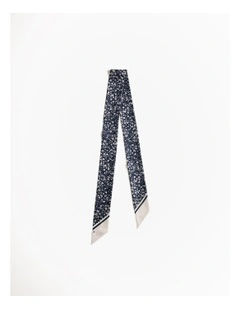 Carraway Silk Slim Scarf in Night Sky