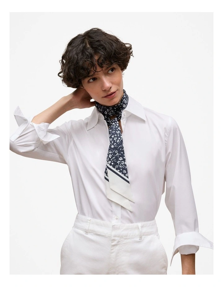 Carraway Silk Slim Scarf in Night Sky image 2