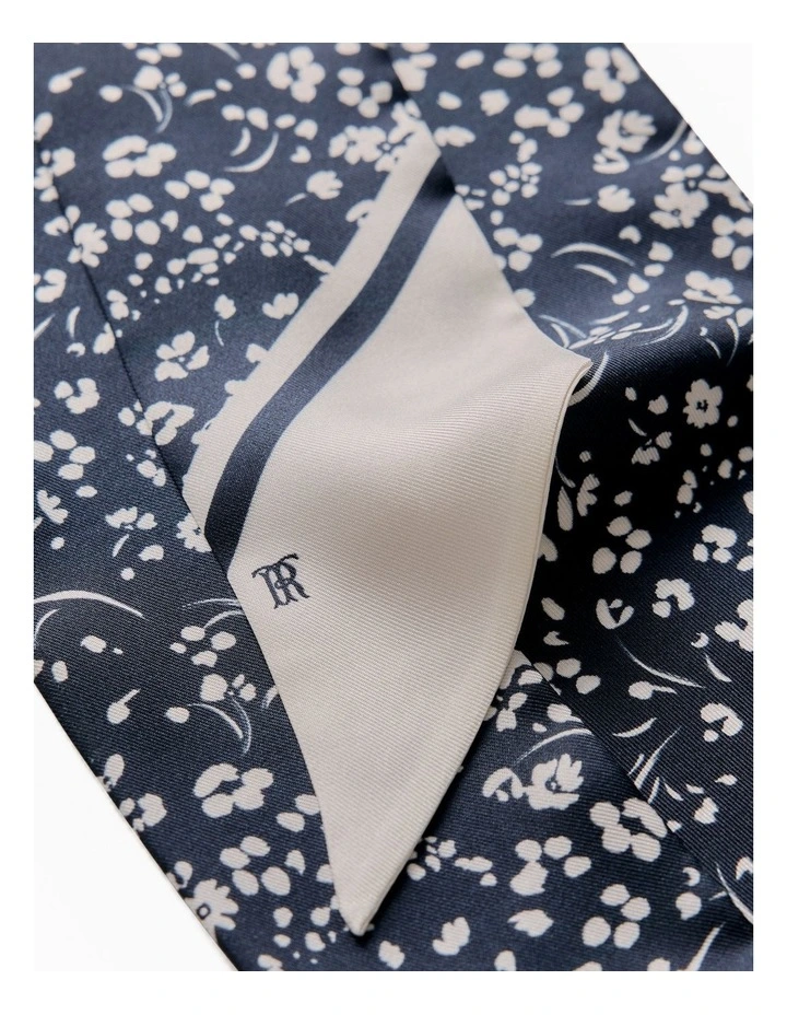 Carraway Silk Slim Scarf in Night Sky image 3
