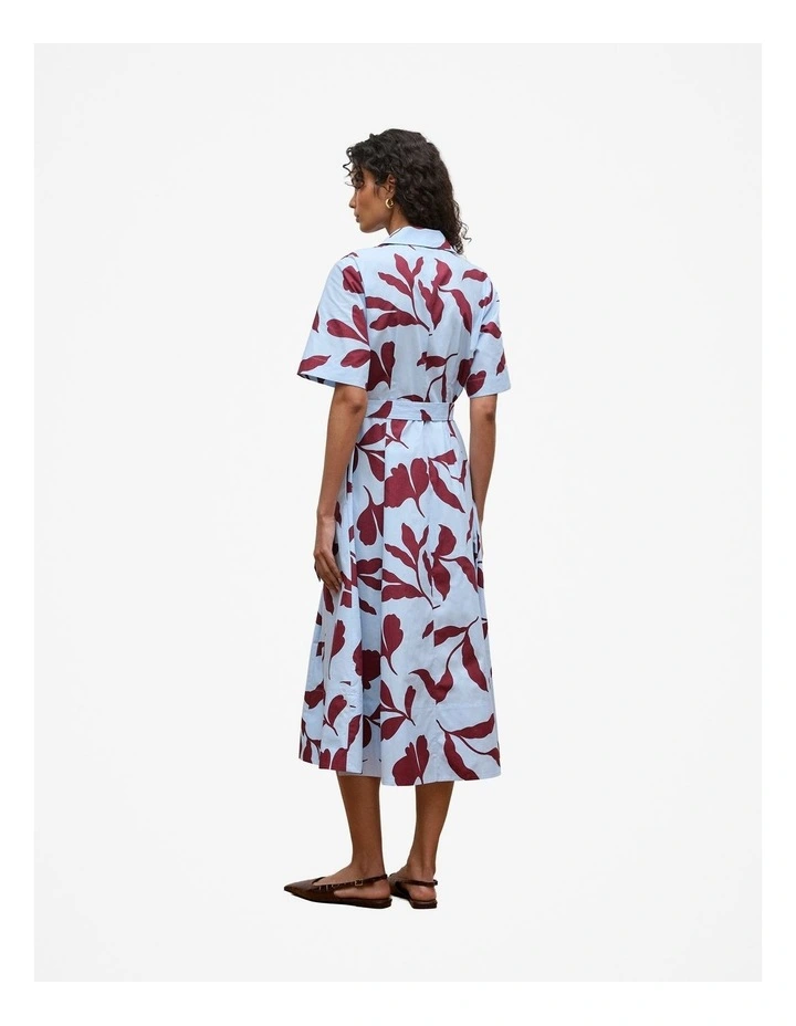 Karra Cotton Poplin Shirt Dress in Sky image 5