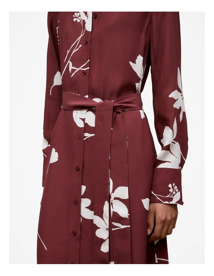 Wren Floral Shirt Dress in Auburn image 4