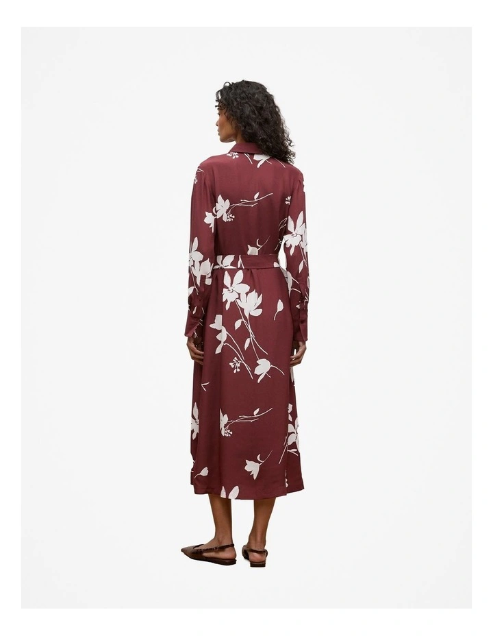 Wren Floral Shirt Dress in Auburn image 6
