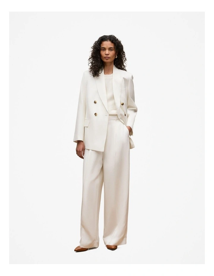 Textured 3/4 Sleeve Knit in Ivory image 3