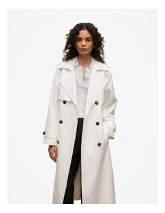 Double Cloth Trench in Marshmallow