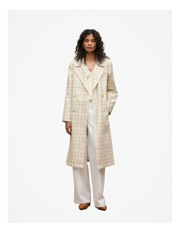 Australian Cotton Blend High Waist Jean in White image 2