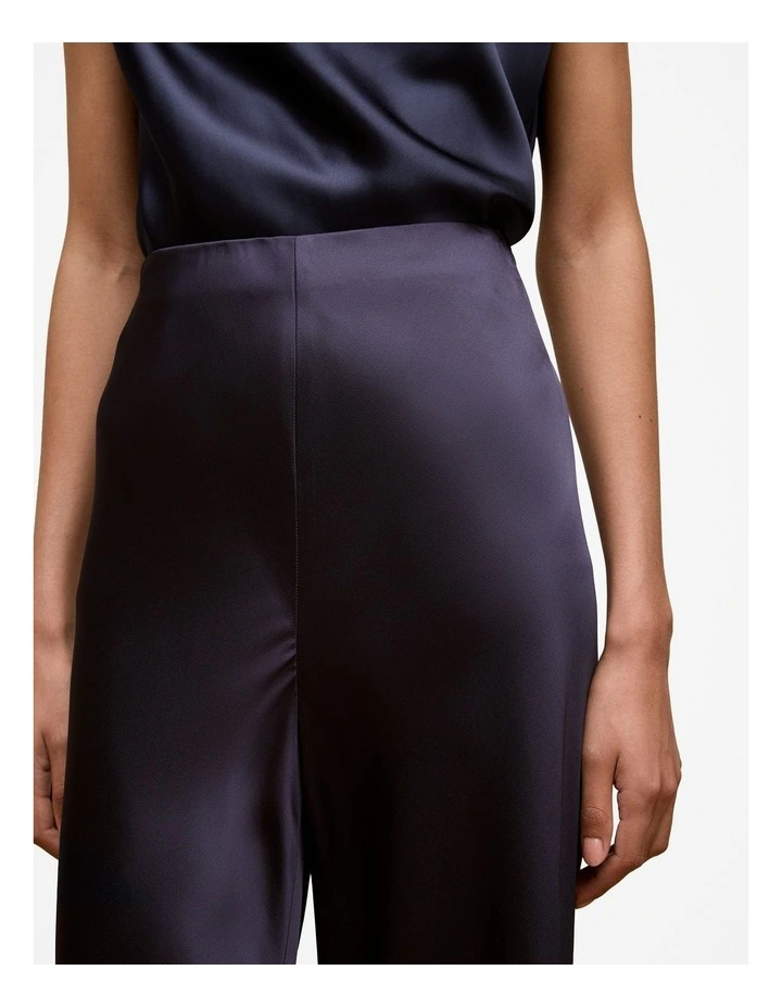 Satin Bias Cut Pant in Night Sky image 4