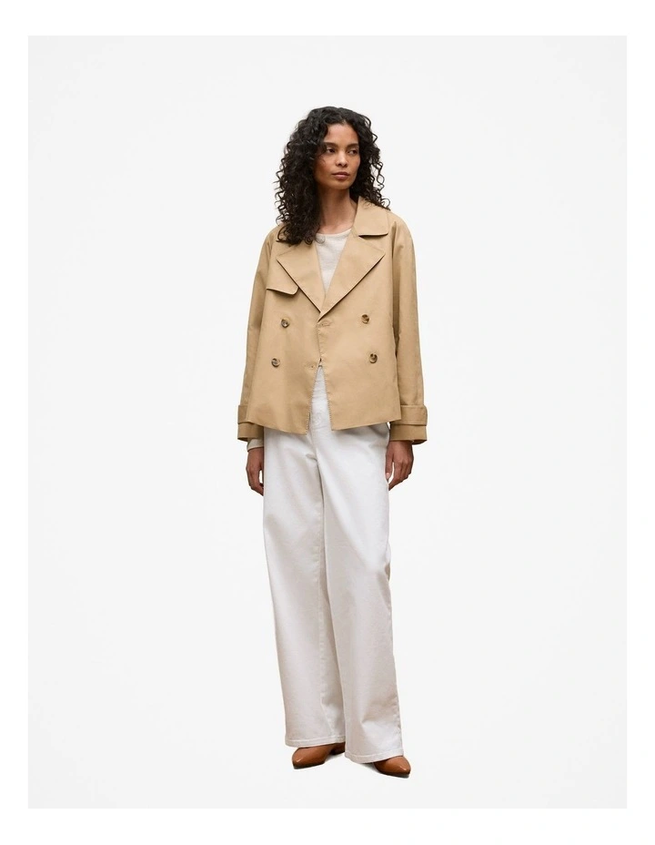 Ottoman Marle Long Sleeve T-shirt in Oatmeal image 2