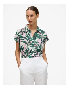 Arbour Modal Cap Sleeve Shirt in True Green