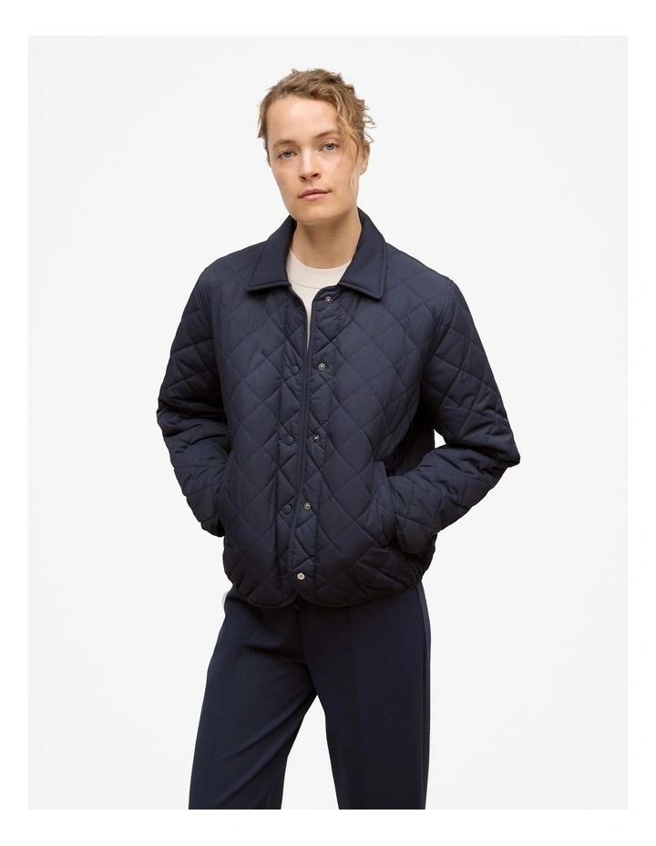 Quilted Shell Jacket in Night Sky image 1