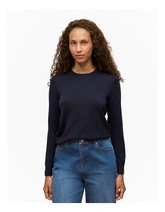 Merino Classic Crew in Night Sky