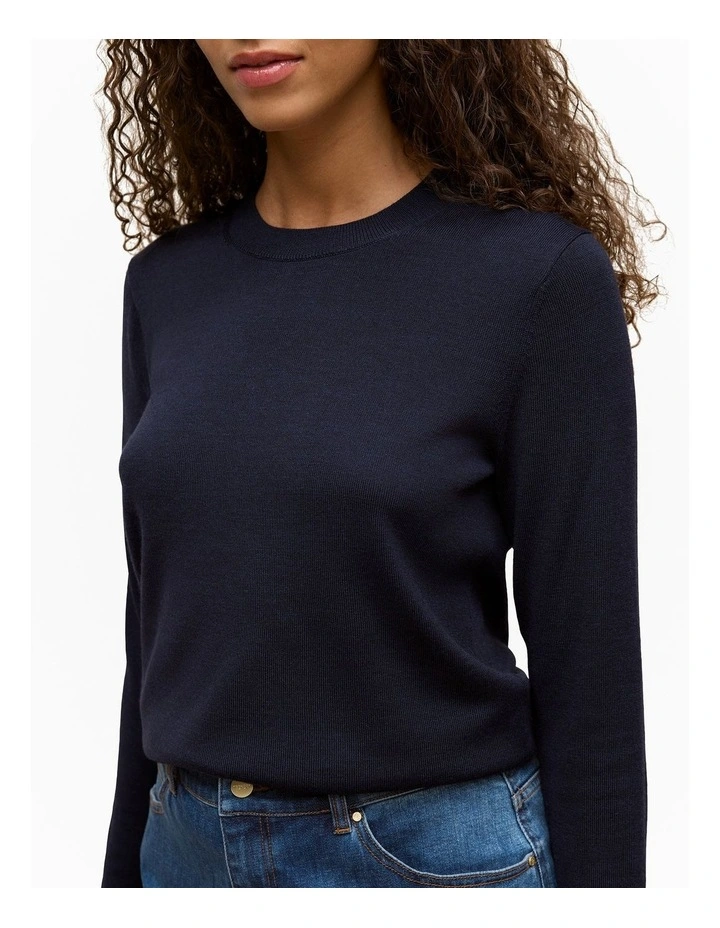 Merino Classic Crew in Night Sky image 3