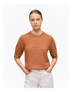 Alpaca Merino Blend T-shirt in Sierra