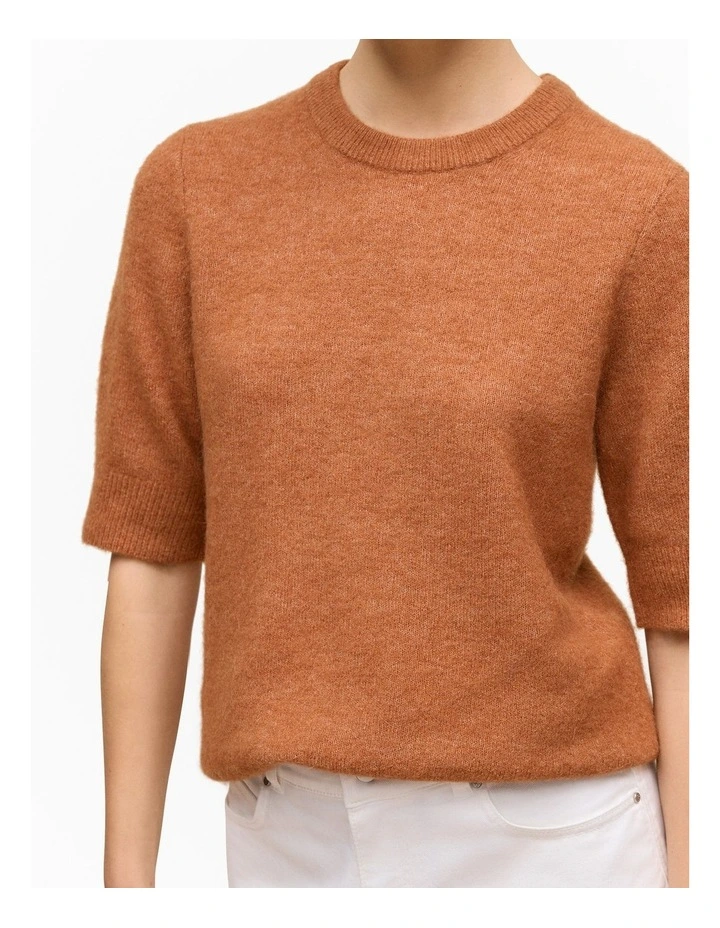 Alpaca Merino Blend T-shirt in Sierra image 4