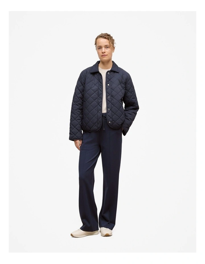 Ponte Pintucked Wide Leg Pant in Night Sky image 2