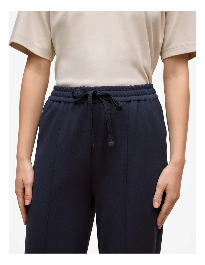 Ponte Pintucked Wide Leg Pant in Night Sky image 3