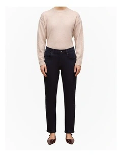 Boyfriend Jean in Blue Black