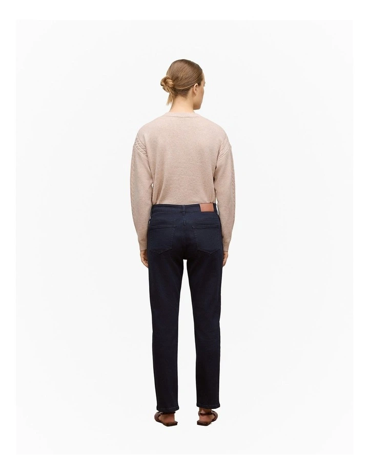 Boyfriend Jean in Blue Black image 4