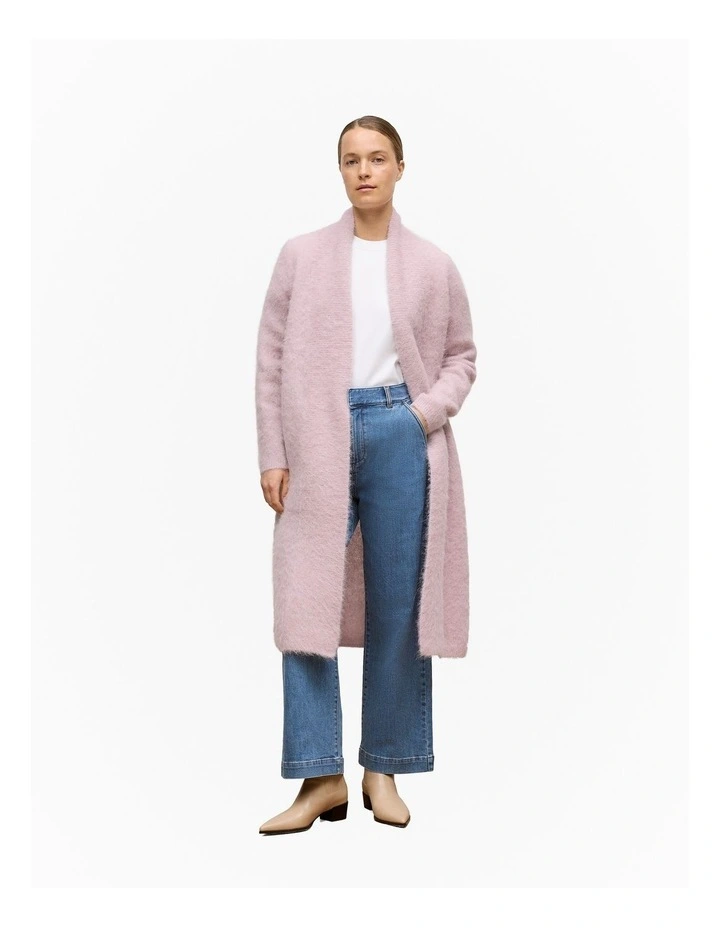 Australian Cotton Blend Denim Tailored Pant in Mid Blue image 2