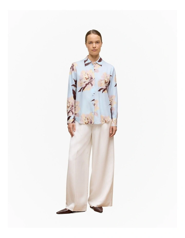 Camellia Long Sleeve Shirt in Soft Blue image 2