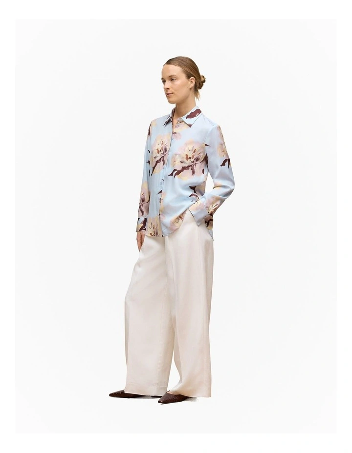 Camellia Long Sleeve Shirt in Soft Blue image 4