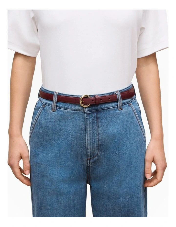 Isera Belt in Red Mahogany image 2