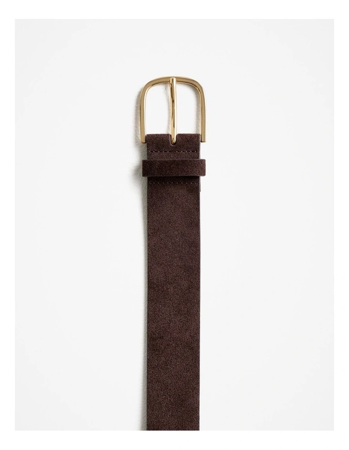 Serin Suede Belt in Chocolate image 3