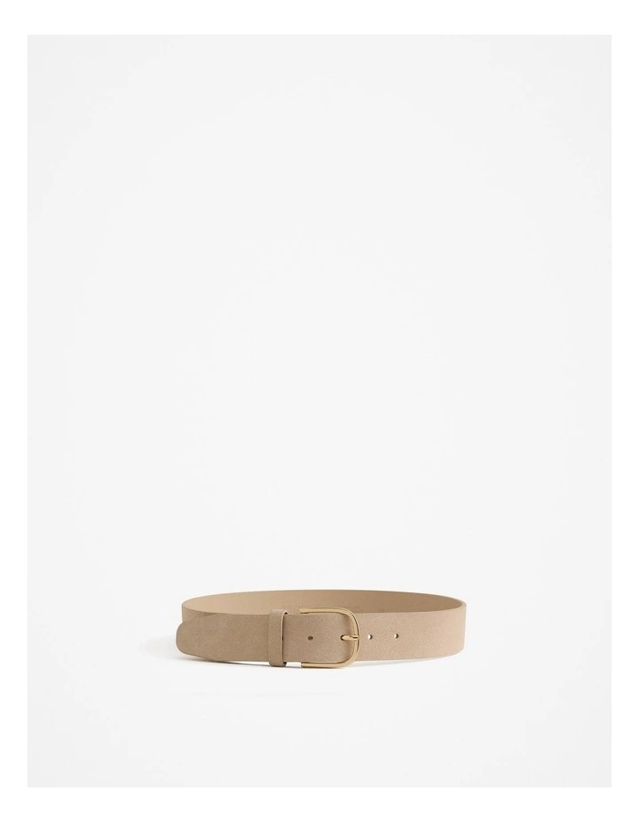 Serin Suede Belt in Tahini image 1