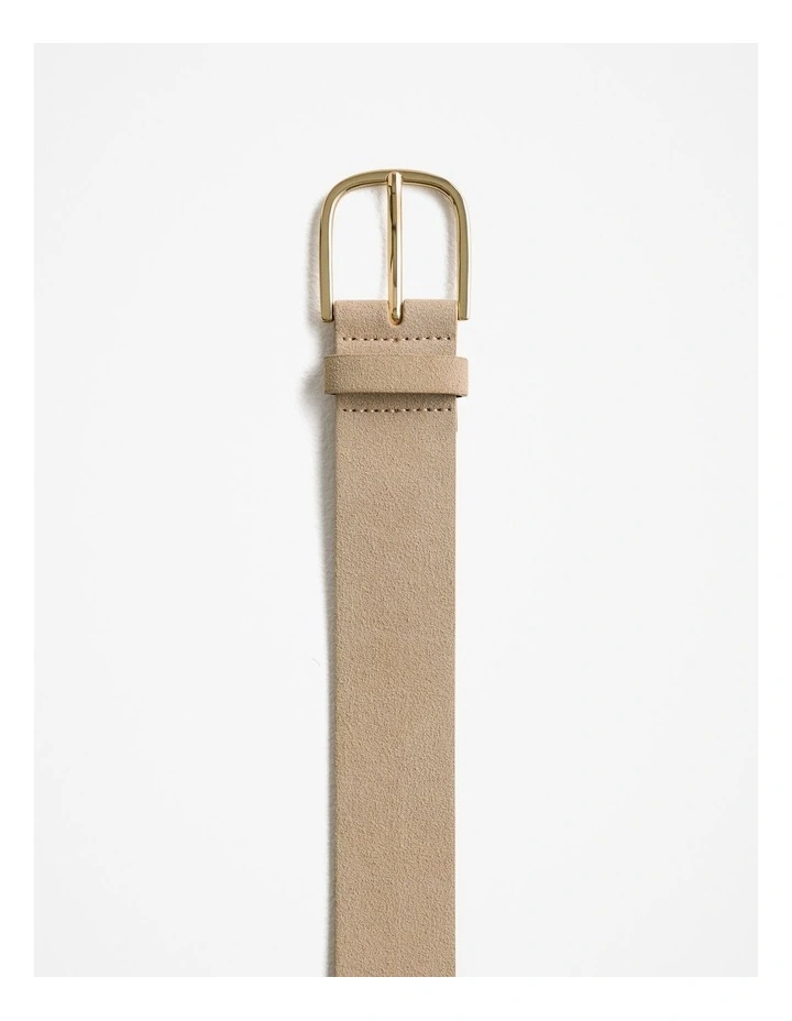 Serin Suede Belt in Tahini image 3