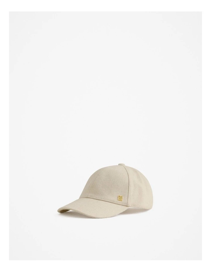 Tarlia Wool Blend Cap in Stone Marle image 1