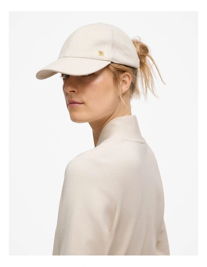 Tarlia Wool Blend Cap in Stone Marle image 2