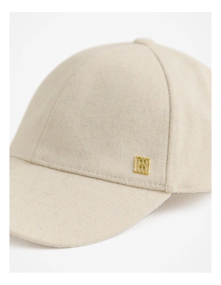 Tarlia Wool Blend Cap in Stone Marle image 3
