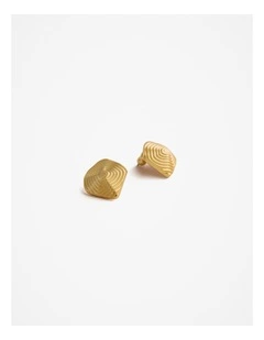 Maelis Stud Earrings in Soft Gold