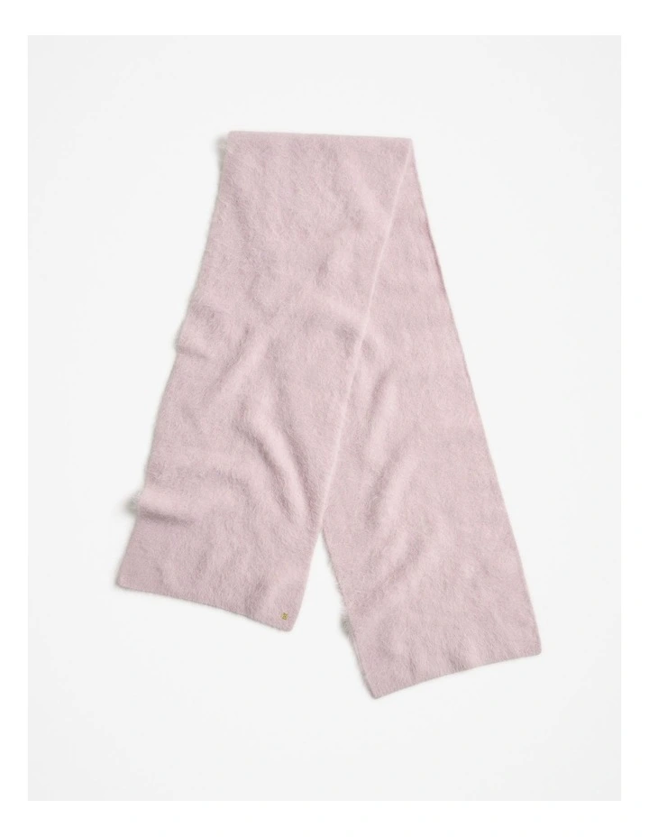 Brushed Alpaca Scarf in Light Blush image 2