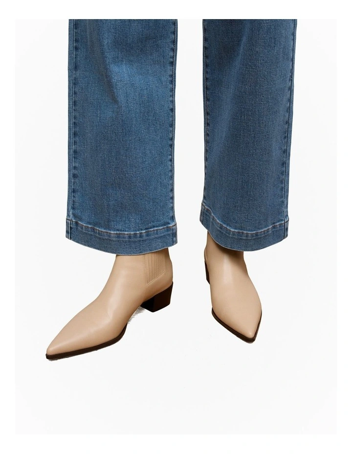 Calyx Heeled Boot in Tahini image 2