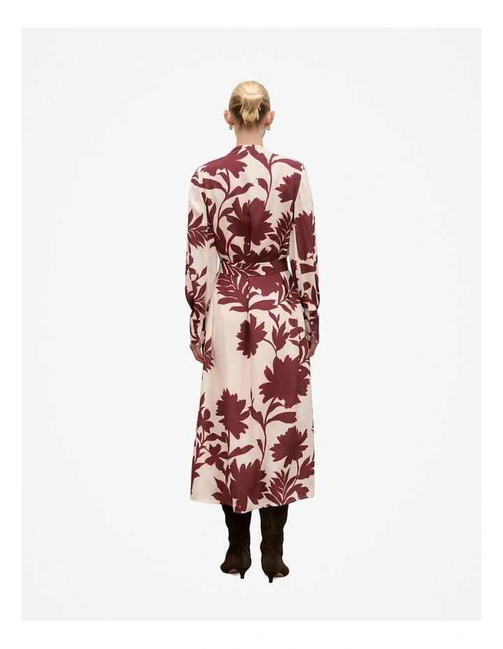 Roselle Shirt Dress in Red Mahogany image 6