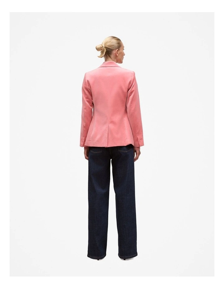 Velvet Blazer in Dusty Rose image 6