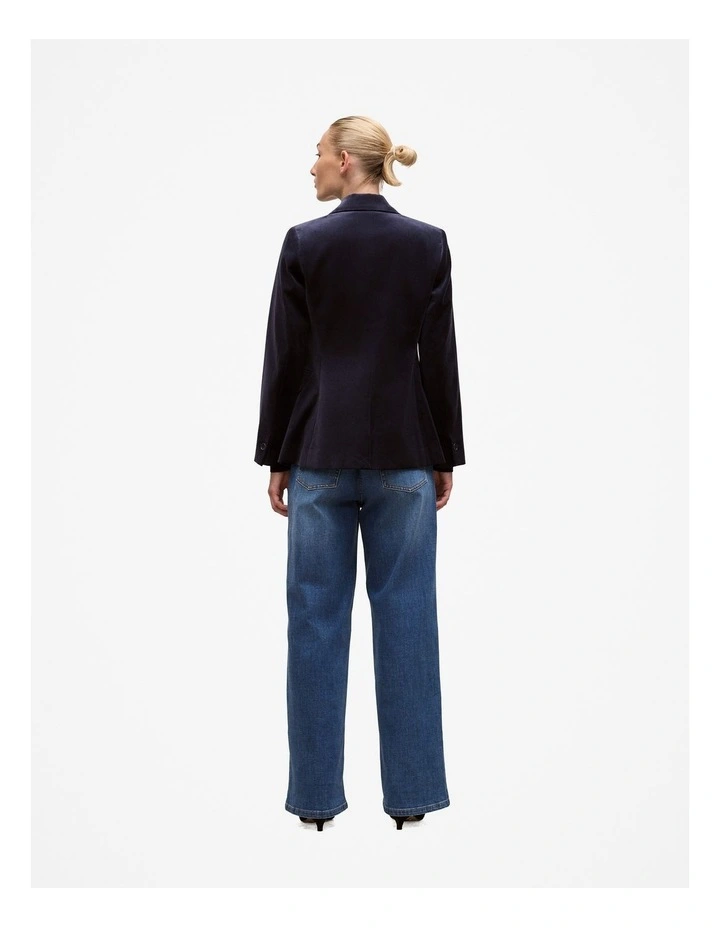 Velvet Blazer in Night Sky image 5