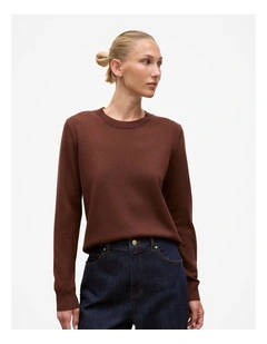 Merino Classic Crew in Espresso