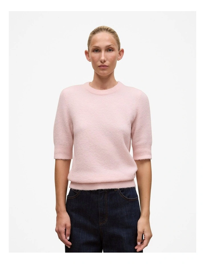 Alpaca Merino Blend T-shirt in Rose Quartz image 1