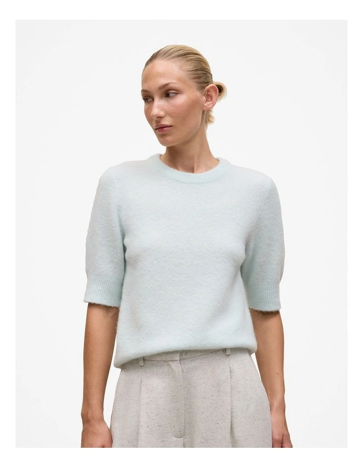 Alpaca Merino Blend T-shirt in Faint Blue image 1