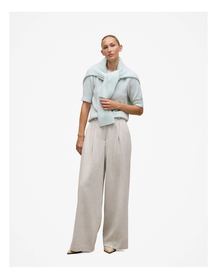 Alpaca Merino Blend T-shirt in Faint Blue image 2