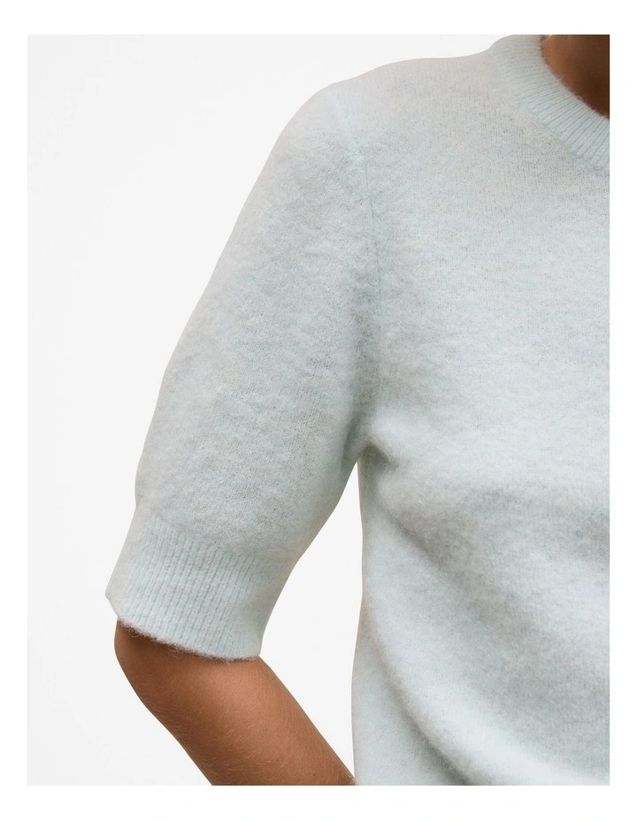 Alpaca Merino Blend T-shirt in Faint Blue image 3