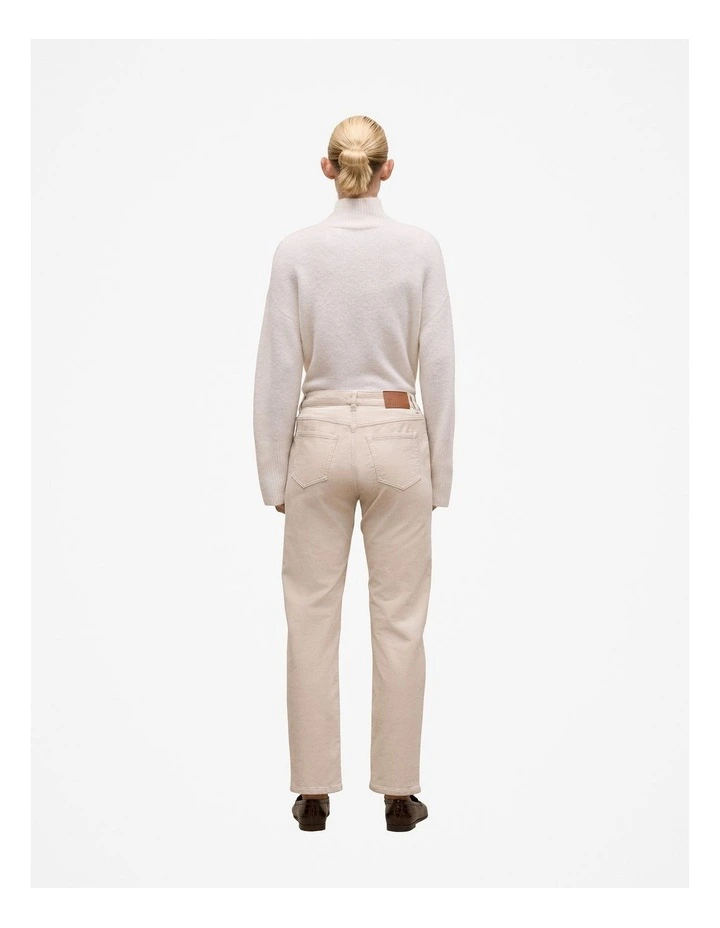 Cord Five Pocket Boyfriend Pant in Fawn image 4