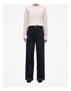 Australian Cotton Blend High Waist Jean in Rinse Wash